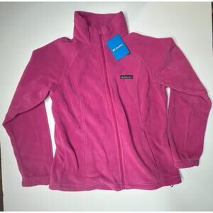 Columbia Women's Benton Springs Full Zip Fleece Jacket L pink